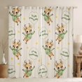 thumbnail image 1 of Homewish Cute Xmas Reindeer Black Out Curtains,Merry Christmas Curtains Pack of 2 (42x63 Each),Green Brown Bedroom Curtains For Girls Kids,Ultra Soft Home Decor, 1 of 6