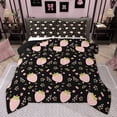 thumbnail image 1 of Homewish Cute Yummy Strawberry Bedding Comforter Set, Kawaii Cartoon Fruit Twin Comforter Sets, Flower Plant Botanical Reversible Bedding Set, Luxury Bedroom Decor, 2 Pieces, 1 of 8