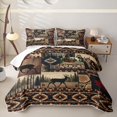 thumbnail image 1 of Homewish Deer Cabin Patchwork Twin Quilt Set For Men And Women,Rustic Woodland Twin Coverlet Set,2 Pieces, 1 of 7