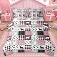 thumbnail image 1 of Homewish Deer Moose Bear Bedding Comforter Set 7pcs for Teens, Rustic Jungle Hunting King Bedding Sets, Pink Rustic Plaid Reversible Bed Sheets, Luxury Bedroom Decor, 1 of 7