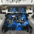 thumbnail image 1 of Homewish Dirt Bike 2pcs Bedding Comforter Set For Children Kids Teens,Abstract Blue Stars Galaxy Twin Comforter Sets,Extreme Sport Breathable Bedding Set,Breathable Home Decor,Reversible, 1 of 8