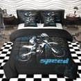 thumbnail image 1 of Homewish Dirt Bike 7-Piece Twin Bedding Sets,Speed Motorcycle Motocross Bedding Comforter Set,Extreme Sport Sheet Sets For Boy,Microfiber Bedroom Decor, 1 of 8