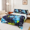 thumbnail image 1 of Homewish Dirt Bike Full Size Sheets 4-Piece for Boys Girls,Extreme Sport Breathable Bed Sheets,Graffiti Splash Lightweight Sheet Sets,Ultra Soft Home Decor, 1 of 7
