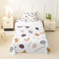thumbnail image 1 of Homewish Dog Twin Sheets,Luck Good Sweet Day My Cute Puppies Print Bedding,White,3pcs,1 Fitted Sheet and 1 Pillowcase, 1 of 6