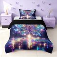 thumbnail image 1 of Homewish Dreamy Butterfly Twin Comforter Sets for Girls, Princess Style Bedding Set, Black Reversible, 2pcs 1 Comforter and 1 Pillowcase, 1 of 6
