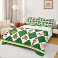 thumbnail image 1 of Homewish Dreamy Fairy Princess Bed Sheets for Teen, Green Buffalo Checkered King Sheets, Kawaii Santa Claus Sheet Set, Microfiber Bedroom Decor, 4 Pieces, 1 of 7