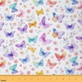 thumbnail image 1 of Homewish Dreamy Purple Butterfly 01, Kawaii Animal Room Decor Fabric by the Yard, Teens Girls Kids Female Sewing Fabric, Luxury Bedroom Decor, 1 of 6