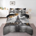 thumbnail image 1 of Homewish Eiffel Tower Bedding Comforter Set 2pcs for Kids Teens Girls,Romantic Lover Couple Twin Comforter Sets Microfiber,Happy Valentine Breathable Bedding Set,Microfiber Bedroom Decor,Reversible, 1 of 8