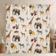 thumbnail image 1 of Homewish Elephant Giraffe Zebra Curtains Pack of 2 (42x84 Each) for Boys Girls,Jungle Animal Curtains Blackout,Woodland Wildlife Bedroom Curtains,Luxury Bedroom Decor, 1 of 6