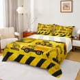thumbnail image 1 of Homewish Construction Vehicle Queen Sheet Set, Excavator, Breathable Boys Bedding, 4-Piece, 1 of 7