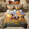 thumbnail image 1 of Homewish Farm Animal Horse 7-Piece Twin Bedding Sets,Colorful Daisy Flower Bedding Comforter Set,Rustic Farmhouse Cabin Sheet Sets For Boys Kids,Luxury Bedroom Decor Reversible, 1 of 8