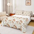thumbnail image 1 of Homewish Farm Animal Horse Full Size Sheets,Rustic Flower Floral Bed Sheets,Country Farmhouse Lodge Sheet Sets For Teens,Ultra Soft Home Decor,4pcs, 1 of 7