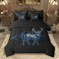 thumbnail image 1 of Homewish Farmhouse Deer Elk Bedding Comforter Set 7pcs for Men, Rustic Adventure King Bedding Sets, Western Countryside Reversible Bed Sheets, Lightweight Room Decor, 1 of 8