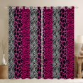 thumbnail image 1 of Homewish Fashion Cheetah Print Blackout Curtains Set of 2 (52x84 Each), Wildlife Leopard Lover Window Curtains, Modern Art Pink Polkadots Curtains and Drapes, Blackout Curtains Bedroom Decor, 1 of 5