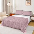 thumbnail image 1 of Homewish Fashion Cheetah Print Full Size Sheets for Women, Vintage Pink Polkadots Bed Sheets, Chic Artwork Sheet Sets, Ultra Soft Bedroom Decor, 4pcs, 1 of 7