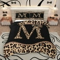 thumbnail image 1 of Homewish Fashion Initial Letter Queen Comforter Set, Chic Monogrammed M Bedding Sets, Kawaii Cheetah Bowknot Reversible Bedding Comforter Set, Breathable Home Decor, 3-Piece, 1 of 9