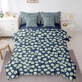 thumbnail image 1 of Homewish Floral Daisy 7-Piece Full Bedding Set - Chic Flowers Spring Garden, 1 of 8