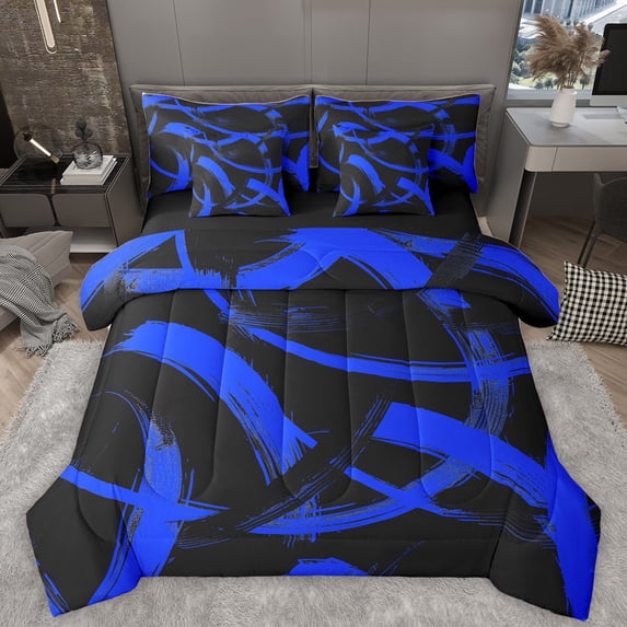 Homewish Floral Daisy Bedding Comforter Set 7 Pieces for Teens Boys Girls,Chic Flowers Full Bedding Set Lightweight,Spring Garden Fitted Sheet Flat Sheet,Super Cozy Room Decor,Reversible