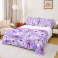 thumbnail image 1 of Homewish Floral Dragonflies Full Size Sheets 4-Piece for Teens Female Men,White Flowers Dandelion Breathable Bed Sheets,Vintage Aesthetics Lightweight Sheet Sets,Breathable Home Decor, 1 of 7
