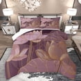 thumbnail image 1 of Homewish Floral Lotus Full Size Comforter Sets 3-Piece for Teens Boys Girls,Chic Flowers Bedding Comforter Set,Oriental Style Lightweight Bedding Sets,Ultra Soft Home Decor,Reversible, 1 of 8