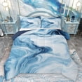 thumbnail image 1 of Homewish Fluid Aesthetic Desgin Full Size Comforter Sets,Modern Splashing Ink Bedding Comforter Set,White Blue Bedding Sets For Adults,Super Cozy Room Decor Reversible,3pcs, 1 of 8
