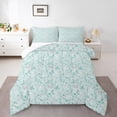 thumbnail image 1 of Homewish Flying Butterflies 3 Pieces Queen Comforter Set for Teens Girls Boys,Chic Floral Flowers Ultra Soft Bedding Sets,Spring Garden Bedding Comforter Set Breathable,Breathable Home Decor, 1 of 8