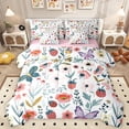 thumbnail image 1 of Homewish Flying Butterflies Bedding Comforter Set 7-Piece for Female Men Adults,Floral Strawberry King Bedding Sets,Chic Flowers Ultra Soft Bed Sheets,Breathable Home Decor,Reversible, 1 of 8