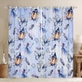 thumbnail image 1 of Homewish Flying Fairy Butterflies Blackout Curtains Set of 2 (52x84 Each) For Teens Boys Girls,Chic Flowers Window Curtains,Dreamy Princess Curtains and Drapes,Ultra Soft Home Decor, 1 of 6