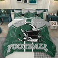 thumbnail image 1 of Homewish Foorball Gamer Bedding Comforter Set,Rugby Sport Theme Twin Comforter Sets,Green Gray Bedding Set For Kids,Microfiber Bedroom Decor Reversible,2 Pieces, 1 of 8