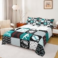 thumbnail image 1 of Homewish Football Basketball Boy Girl Twin Sheet Sets 3pcs,Geometric Plaid Twin Fitted Sheet Microfiber,Sport Gamer Breathable Flat Sheet,Breathable Home Decor, 1 of 7