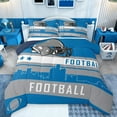 thumbnail image 1 of Homewish Football Game Gaming Bedding Comforter Set,Rugby Sport City Twin Comforter Sets,Gray Blue Bedding Set For Teens,Luxury Bedroom Decor Reversible,2-Piece, 1 of 8