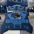 thumbnail image 1 of Homewish Football Game Gaming Full Size Comforter Sets,Rugby Sport Theme Bedding Comforter Set,Deepblue Helmet Bedding Sets For Teens,Luxury Bedroom Decor Reversible,3pcs, 1 of 8