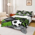 thumbnail image 1 of Homewish Football Sport Bed Sheets,Boys Soccer Game King Sheets,Black Splatter Ink Sheet Set For Teens,Super Cozy Room Decor,4pcs, 1 of 7