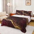 thumbnail image 1 of Homewish Modern Fluid Ink King Sheet Set (4-Piece) Marble Texture Print For Men Women, 1 of 7