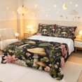 thumbnail image 1 of Homewish Fungus Plants Mushrooms Queen Sheets,Romantic Flowers Queen Sheet Sets,Pink Green,4-Piece,1 Flat Sheet, 1 Fitted Sheet and 2 Pillowcases, 1 of 6