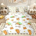 thumbnail image 1 of Homewish Funny Capybara 7-Piece Bedding Comforter Set,Cute Cartoon Animal King Bedding Sets,White Brown Bed Sheets For Girls Kids,Luxury Bedroom Decor Reversible, 1 of 8