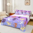 thumbnail image 1 of Homewish Funny Cat Kitten Full Size Sheets, Kawaii Cartoon Animal Bed Sheets, Mystic Stars Galaxy Sheet Sets, Super Cozy Room Decor, 4 Pieces, 1 of 7