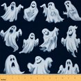 thumbnail image 1 of Homewish Funny Ghost Fabric by the Yard 3 Yard,Spooky Halloween Sewing Fabric,White Black Room Decor Fabric by the Yard For Boys Girls,Breathable Home Decor, 1 of 6