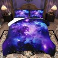 thumbnail image 1 of Homewish Galaxy Starry Sky Bedding Comforter Set,Gradient Purple Blue Twin Comforter Sets,Universe Theme Bedding Set For Kids,Ultra Soft Home Decor Reversible,2 Pieces, 1 of 8