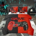thumbnail image 1 of Homewish Gamepad Gaming 7-Piece Twin Bedding Sets,Modern Video Game Bedding Comforter Set,Red Black Sheet Sets For Kids,Luxury Bedroom Decor Reversible, 1 of 8
