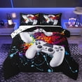 thumbnail image 1 of Homewish Gamepads Gamer Bedding Comforter Set 2pcs for Female Men Adults,Graffiti Splash Twin Comforter Sets Microfiber,Video Game Breathable Bedding Set,Super Cozy Room Decor,Reversible, 1 of 8