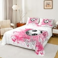 thumbnail image 1 of Homewish Gamer Football Soccer Boy 3pcs Twin Sheet Sets,Sport Theme Twin Fitted Sheet,Graffiti Splash Breathable Flat Sheet,Super Cozy Room Decor, 1 of 7