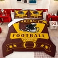 thumbnail image 1 of Homewish Gamer Gaming Queen Comforter Set,Rugby Football Sport Bedding Sets,Yellow Red Bedding Comforter Set For Boys,Ultra Soft Home Decor Reversible,3-Piece, 1 of 8