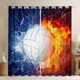 thumbnail image 1 of Homewish Gamer Volleyball Boy Black Out Curtains,Sport Theme Curtains Pack of 2 (42x63 Each),Abstract Lightning Bedroom Curtains,Super Cozy Room Decor, 1 of 6