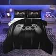 thumbnail image 1 of Homewish Gaming Gamer Teens Queen Comforter Set, Grey Game Controller Bedding Sets, Futuristic Game Console Reversible Bedding Comforter Set, Microfiber Bedroom Decor, 3-Piece, 1 of 8