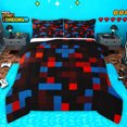 thumbnail image 1 of Homewish Geometric Plaid Bedding Comforter Set 2pcs for Adults Boys Girls,Building Blocks Twin Comforter Sets Microfiber,Abstract Grid Checkered Breathable Bedding Set,Super Cozy Room Decor, 1 of 8