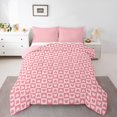 thumbnail image 1 of Homewish Geometric Plaid Grid 2pcs Bedding Comforter Set For Kids Boys Girls,Love Heart Print Twin Comforter Sets,Abstract Minimalist Breathable Bedding Set,Lightweight Room Decor,Reversible, 1 of 8
