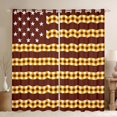 thumbnail image 1 of Homewish Geometric Plaid Stripes Black Out Curtains for Female Men Adults,Abstract American Flag Curtains Pack of 2 (42x63 Each),Minimalist Mid Century Bedroom Curtains,Super Cozy Room Decor, 1 of 6