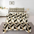 thumbnail image 1 of Homewish Geometric Stripes 2pcs Bedding Comforter Set for Female Men Women,Retro Minimalist Twin Comforter Sets,Vintage Aesthetic Breathable Bedding Set,Microfiber Bedroom Decor,Reversible, 1 of 8