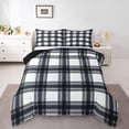 thumbnail image 1 of Homewish Geometric Stripes 2pcs Bedding Comforter Set For Kids Teens Adults,Abstract Plaid Twin Comforter Sets,Vintage Aesthetic Breathable Bedding Set,Breathable Home Decor,Reversible, 1 of 8